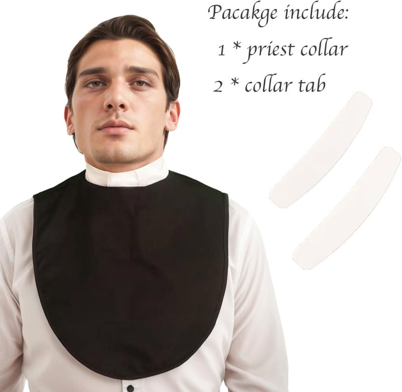 Auroeyfairy Store زي كهنة بقلنسوة طراز كاهن للجنسين مع دكة قسيس لقميص كهنوتي - Image 2